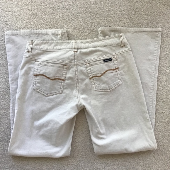 AEROPOSTALE CREAM SIZE 3/4 SHORT CORDUROY PANTS - Picture 2 of 8